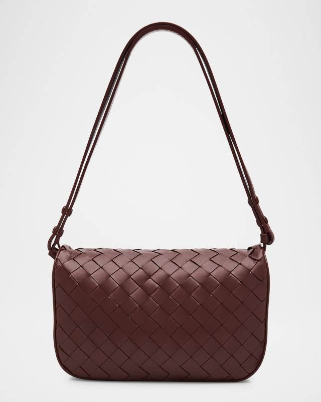 Intrecciato Puff Pouch Bag on Strap